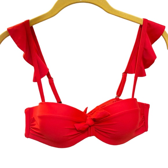 Other - Red Ruffle Strap Bathing Suit